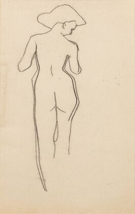 Esquisse de femme nue de dos (1905-1907)