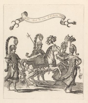 Estafier, cheval de main et palfreniers Turcs (1670)