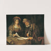 Ester y Mardoqueo escribiendo la primera carta del Purim (Ester, 9;20-21) by Aert de Gelder