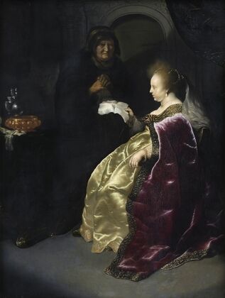 Esther reading Haman’s Decree of the Extermination of the Jews (1630 – 1639)