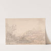 Estuary with Castle and village by Anthony Devis
