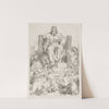Et ecce sedes posita erat in coelo... (God the Son in Majesty on the Throne Surrounded by the Four Creatures and Worshipped by the Twenty-four Elders) by Luigi Sabatelli
