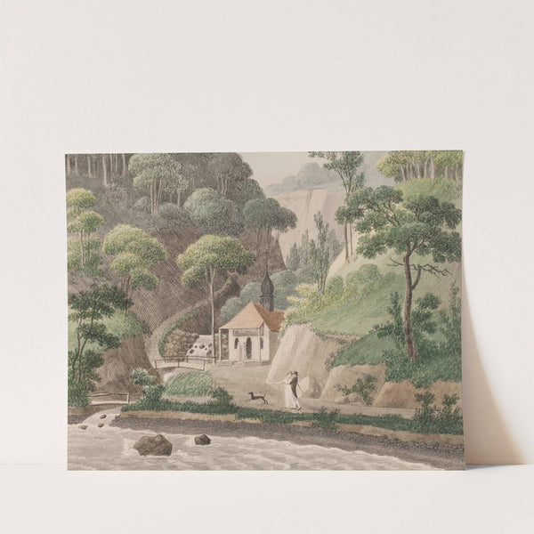 Et kapel ved Liselund på Møen (1804 – 1805) by Søren L. Lange