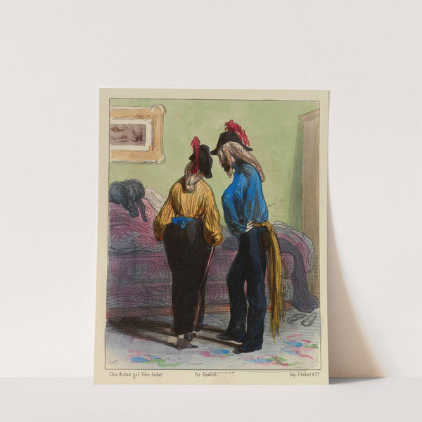 Et si Cornélie ne trouvait pas de voiture (1840) by Paul Gavarni