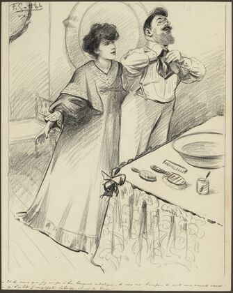 Et tu crois que j’y coupe à ton banquet artistique, tu vas me tromper, tu mets une cravate neuve – qu’t’es bête, j’ (1907)