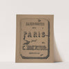 Etchings of Paris; Title page to the suite (1852) by Charles Meryon