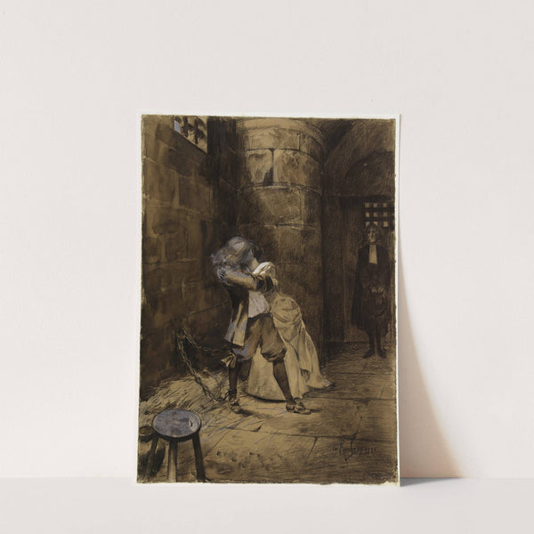 Ethel et Ordener dans la prison (1884) by Georges Antoine Rochegrosse