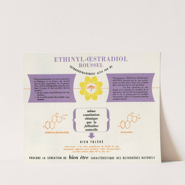 Ethinyl-Oestradiol Roussel (1910-1950) by Laboratoires du docteur Roussel