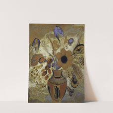 Etruscan Vase with Flowers by Odilon Redon