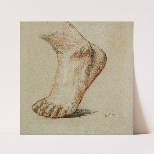 Etude anatomique. Pied gauche, appuyé sur la pointe by Arthur-Joseph Gueniot
