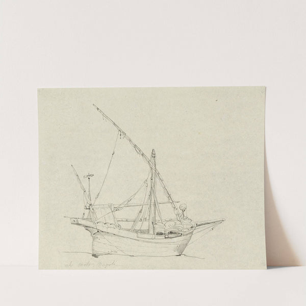Etude de bateau, Naples. by René Marjolin