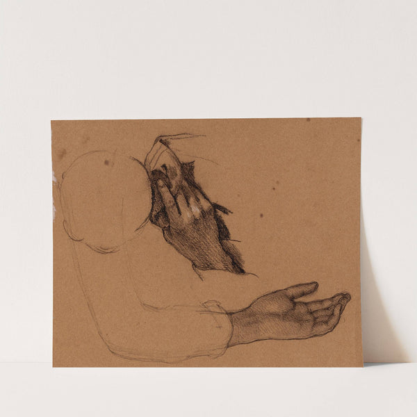 Etude de bras et de mains pour la Mort de la Vierge (1831-1839) by Alexandre-François Caminade