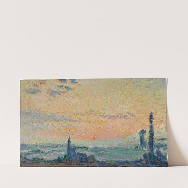 Etude de couchant sur la plaine (1919) by Gustave Cariot