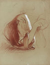 Etude de draperie manche droite avec avant-bras croisés vus de profil (1918)