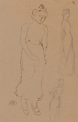 Etude de femme debout