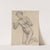 Etude de femme nue agenouillée, visage achevé by Ary Ernest Renan