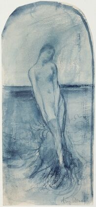 Etude de femme sortant des eaux