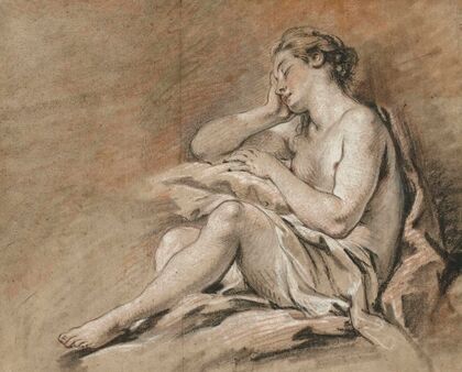Etude de jeune femme endormie