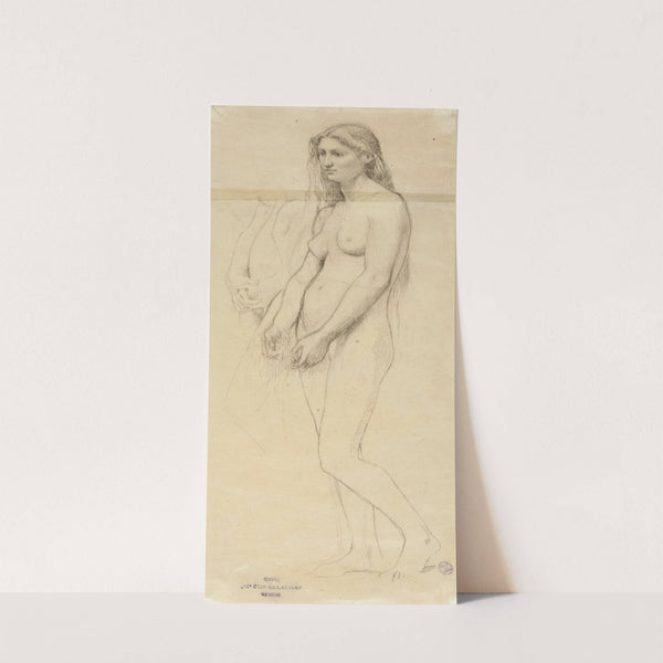 Etude de jeune femme nue by Jules Elie Delaunay