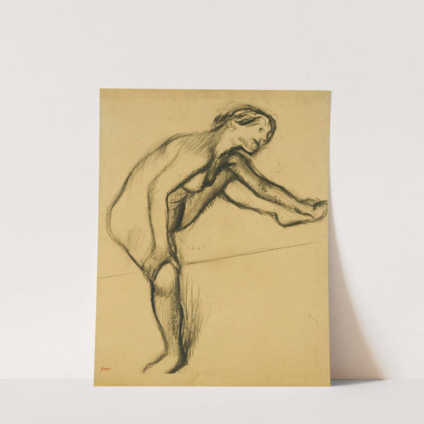 Étude De Nu (Femme Assise, La Jambe Gauche Levée) by Edgar Degas
