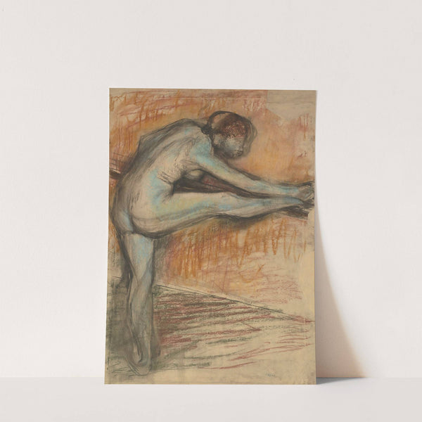 Étude De Nu Pour Une Danseuse À La Barre (1895-1898) by Edgar Degas