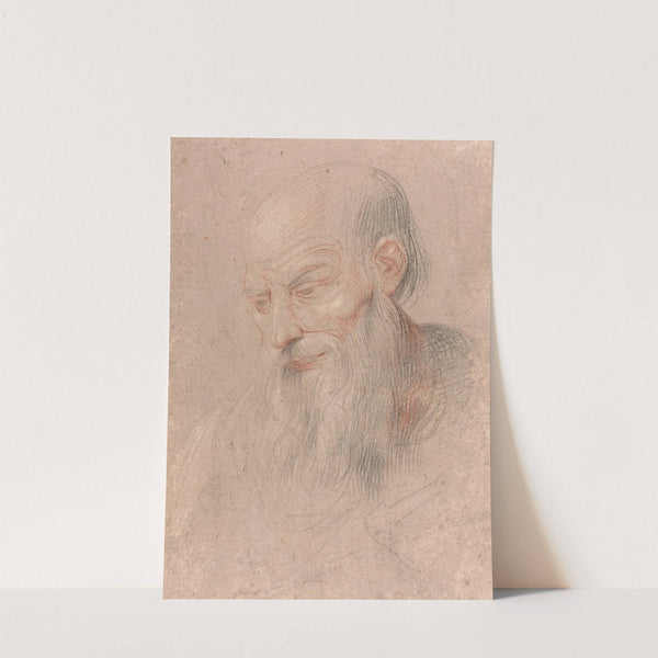 Etude de tête d&#039;homme barbu by Giuseppe Cesari