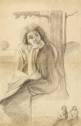Etude pour Feuilles d’Automne Portrait de Marguerite (soeur de l’artiste) (1898-1899)