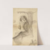 Etude pour Feuilles d&#8217;Automne Portrait de Marguerite (soeur de l&#8217;artiste) (1898-1899) by Arthur-Joseph Gueniot