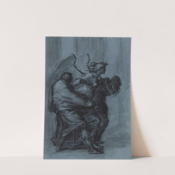 Etude pour La Justice et la Vengeance divine poursuivant le crime by Pierre-Paul Prud&#039;hon