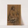 Etude pour la peinture &#039;Femme à sa toilette&#039; by Pierre Puvis de Chavannes