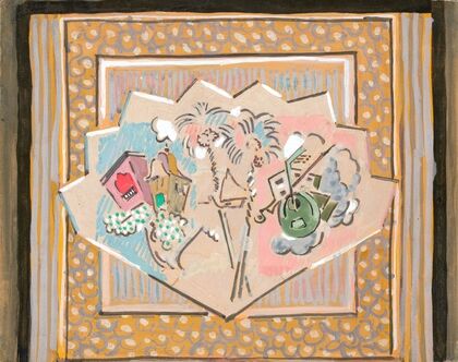 Étude pour le rideau de scène de Jane Daimé (1928)