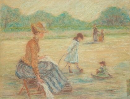 Ãtude pour ‘Le Square (Jardin du Luxembourg)’