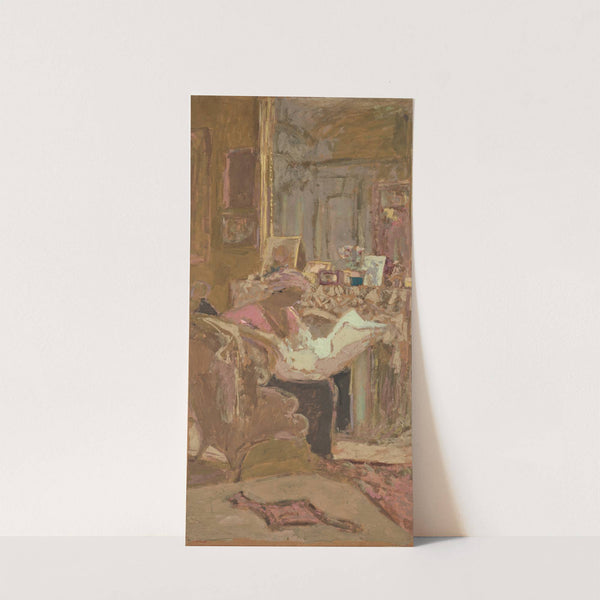 Étude pour ‘Madame Hessel lisant son journal devant la cheminée’ (1917) by Édouard Vuillard