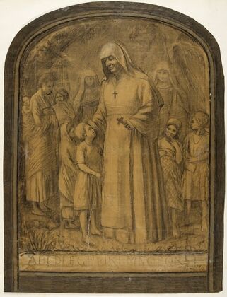 Etude pour un bas-relief Mère Javouhey missionnaire (1938)