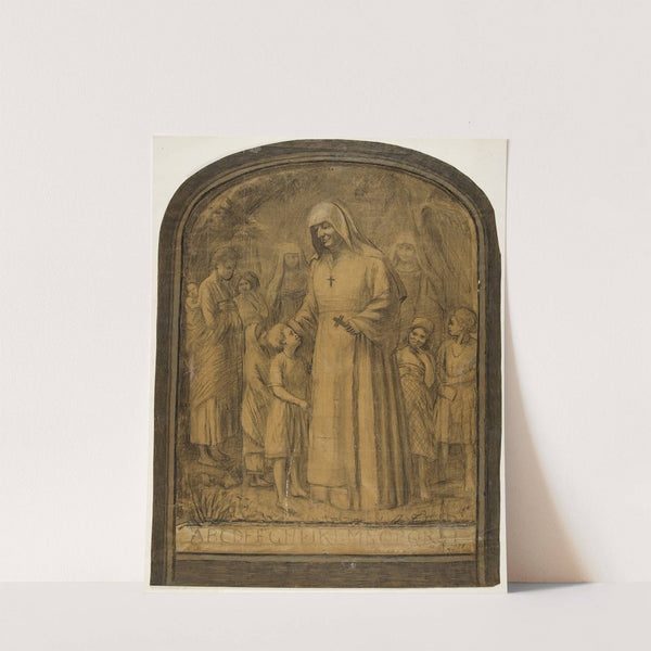 Etude pour un bas-relief Mère Javouhey missionnaire (1938) by Arthur-Joseph Gueniot