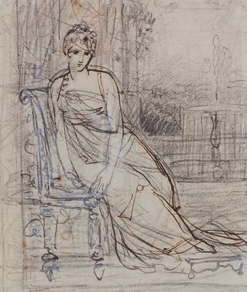 Étude pour un portrait de Juliette Récamier