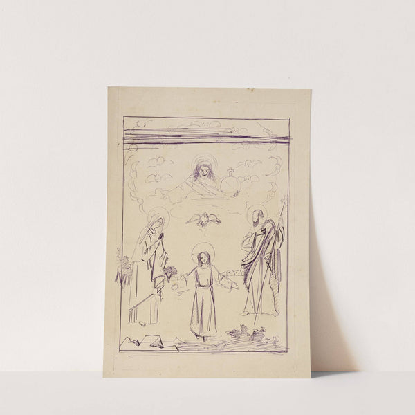 Etude pour un tableau de la Sainte Famille (1900) by Arthur-Joseph Gueniot