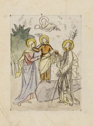 Etude pour un tableau représentant la Sainte Famille (1900)
