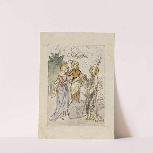 Etude pour un tableau représentant la Sainte Famille (1900) by Arthur-Joseph Gueniot