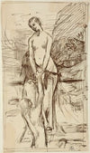Etude préparatoire pour Le Plongeur (1882)