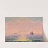 Etude sur la mer à St Malo contre soleil by Gustave Cariot