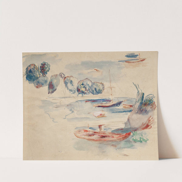 Études de bateaux (1890) by Pierre-Auguste Renoir