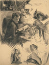 Études de pesonnages lisants