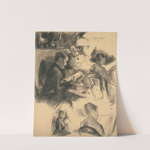 Études de pesonnages lisants by Georges Lemmen