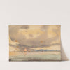 Euganian Hills from the Lagoon - Low Tide by Hercules Brabazon Brabazon