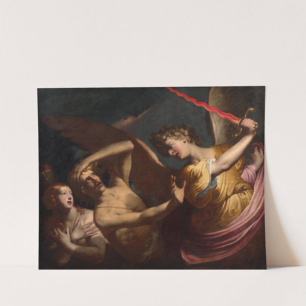 Eve expelled from the garden of Eden by Pietro Ricchi