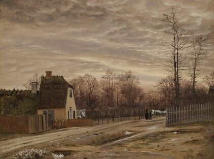 Evening after a Thaw. Taabæk, North of Copenhagen
