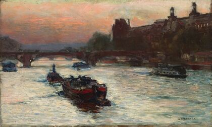 Evening by the River Seine, study (c. 1892-c. 1893)