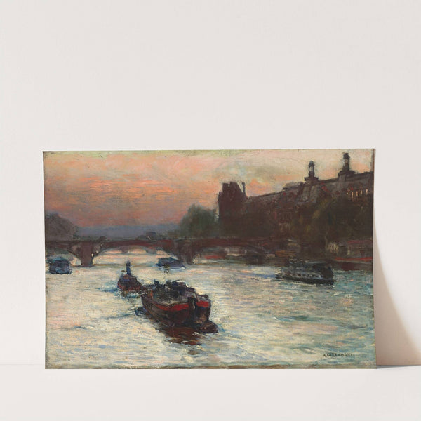 Evening by the River Seine, study (c. 1892-c. 1893) by Aleksander Gierymski