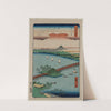 Evening Glow at Seta, from the series Eight Views of Ōmi (1857) by Andō Hiroshige